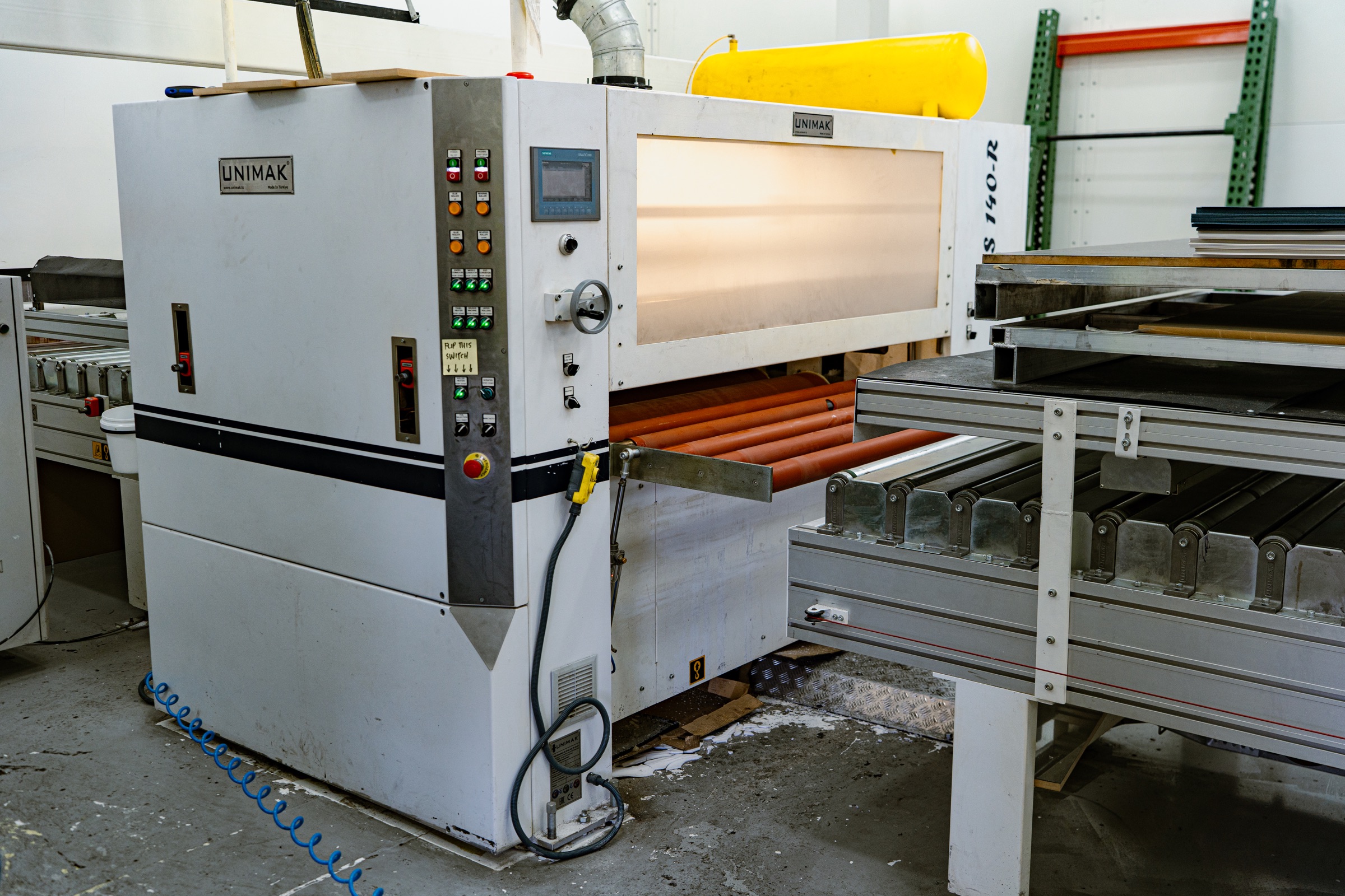 Industrial curing oven used for substrate and finish validation